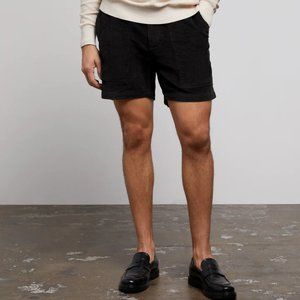 Onia Jumbo Corduroy Expedition Shorts in Black